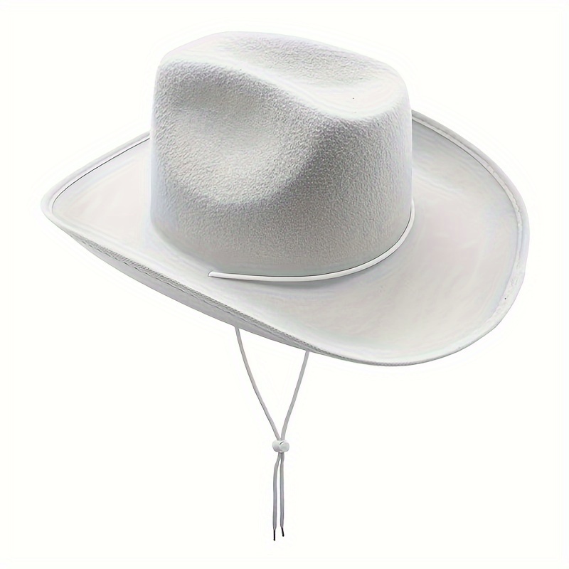 Cappello da cowboy in feltro bianco per bambini