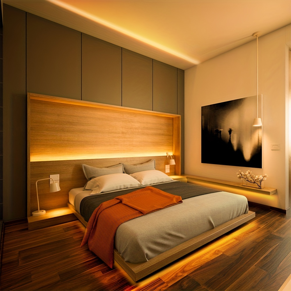 Bande lumineuse LED, JESLED 5M Smart Wifi Bandes lumineuses LED pour chambre  à coucher Fonctionne avec