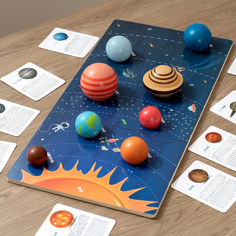 10pcs Montessori Solar System Planet Balls Solar System Space