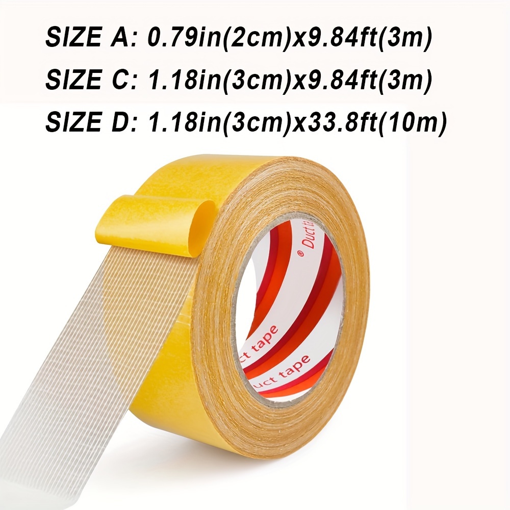 Double Sided Tape Heavy Duty Mounting Tape Clear Fiberglass Mesh Removable  Tapes