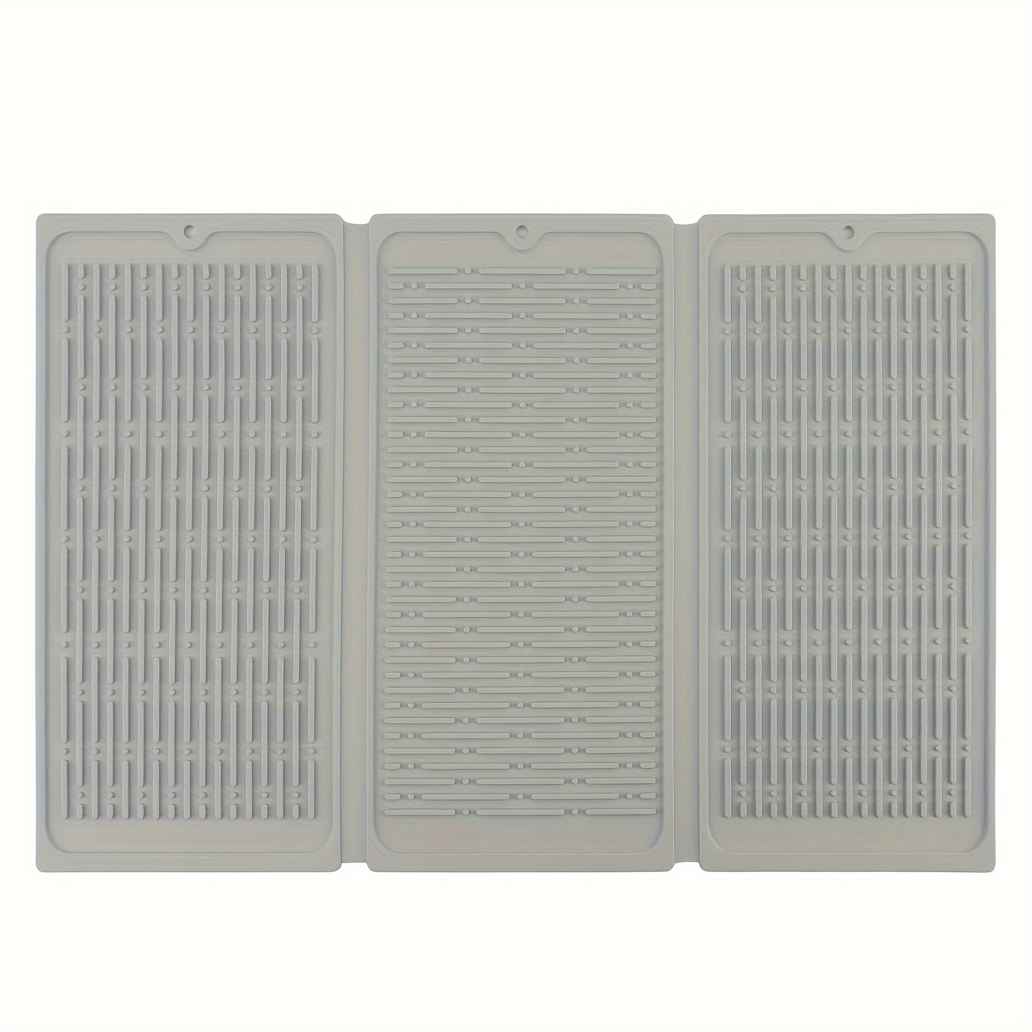 3 Fold Silicone Drying Mat Trifold Large Dish Drainer Mat for