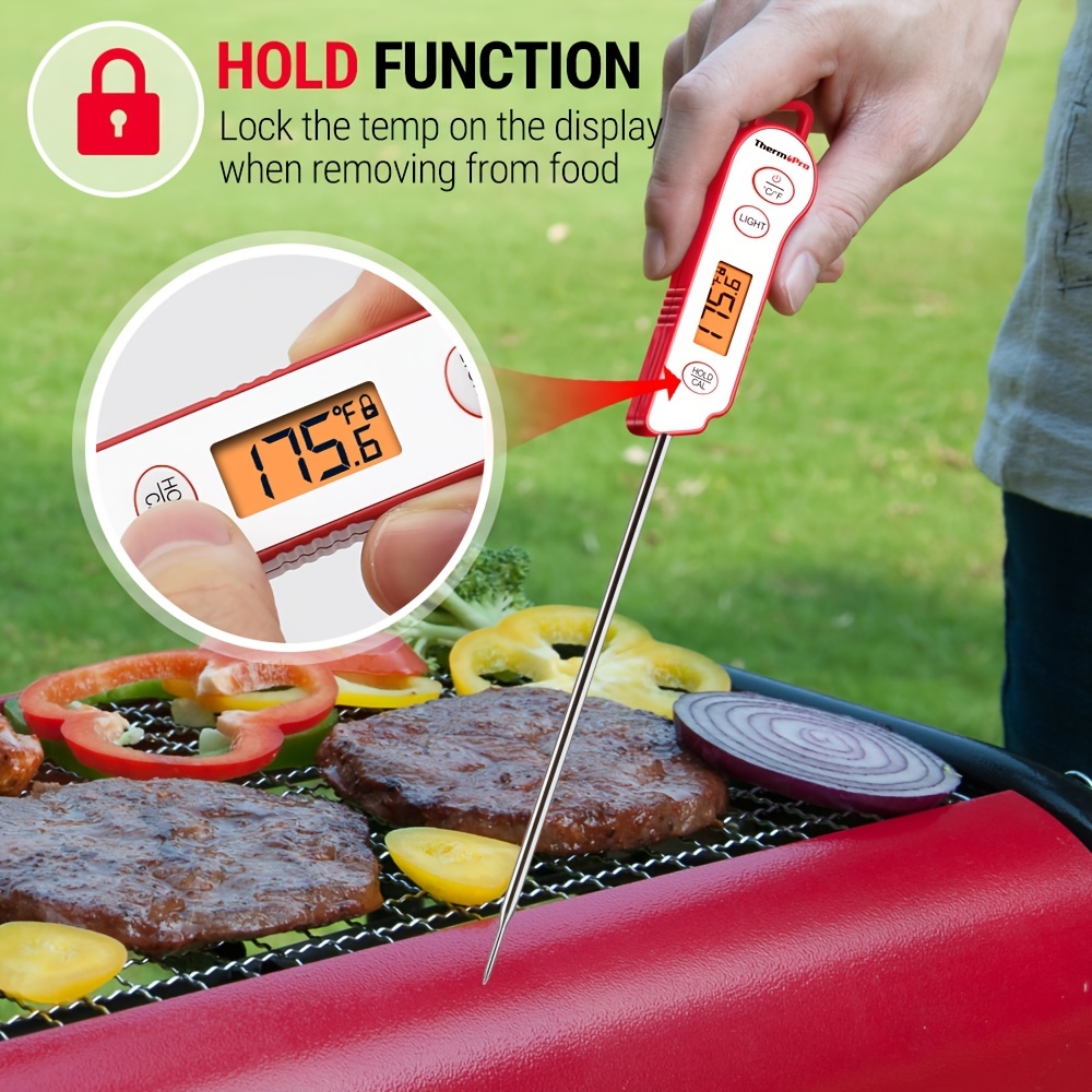 Instant Read Digital Meat Thermometer Waterproof Professional BBQ Food  Cooking