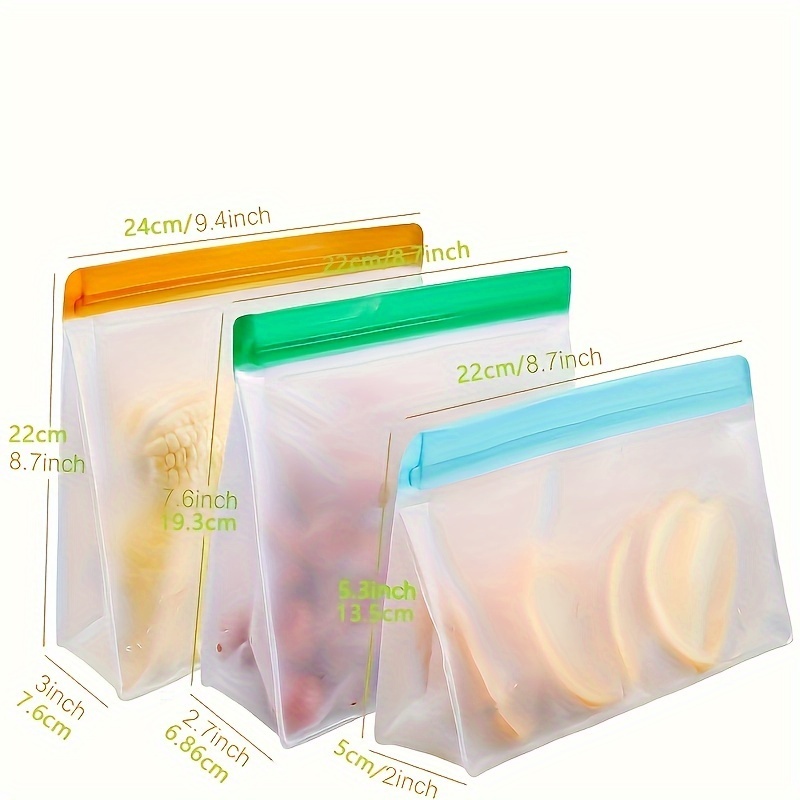 Leakproof Reusable Sealed Bags For Food Storage And Travel - Temu