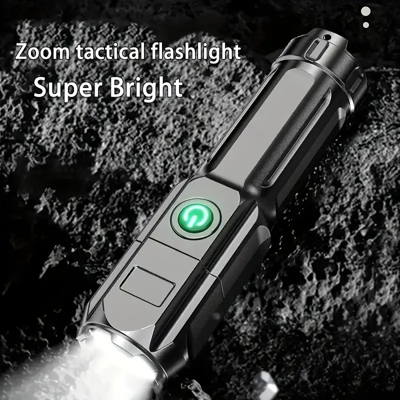 1pc/2pcs Rechargeable Flashlights, Mini Zoomable Flashlights, Emergency  Power Outage Super Bright Flashlight For Camping, Emergency, Hurricane