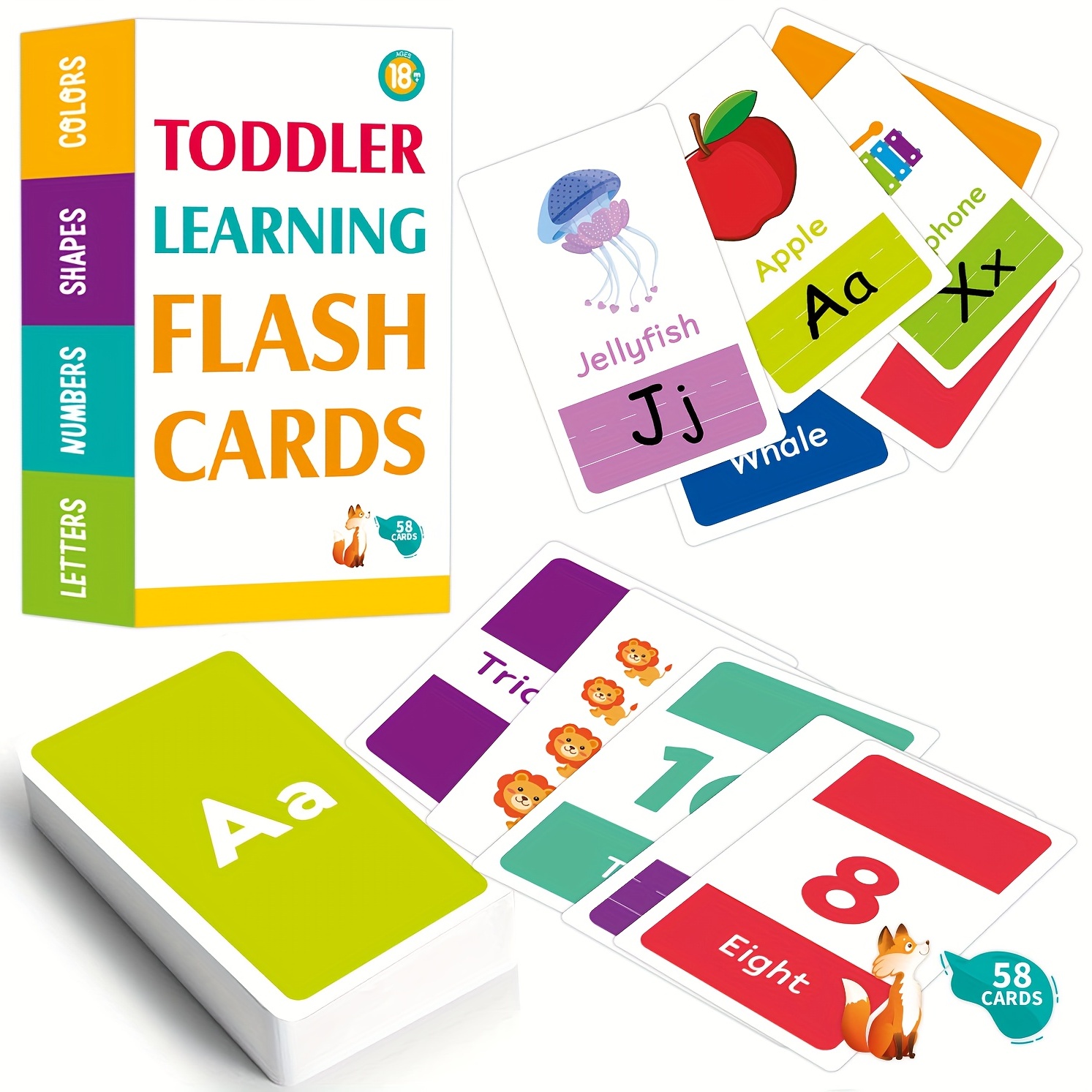 Juguetes educativos de aprendizaje del alfabeto escrito Tarjetas Flash Juegos  para niños de preescolar, que coinciden