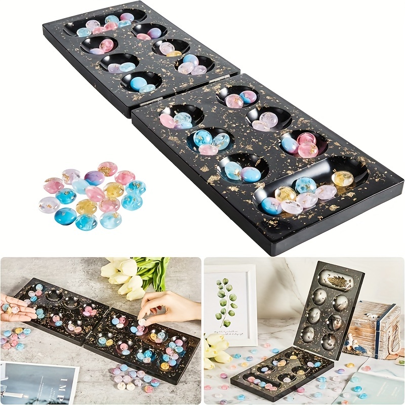 Silicone Mold Epoxy Resin Game Board  Backgammon Silicone Resin - Diy  Epoxy Resin - Aliexpress