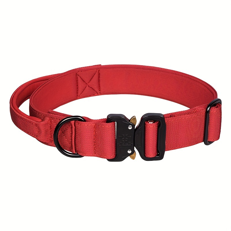 Red tactical hot sale dog collar