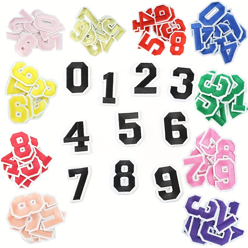 Numbers Patches Numbers 0 9 Applique Embroidery Applique - Temu