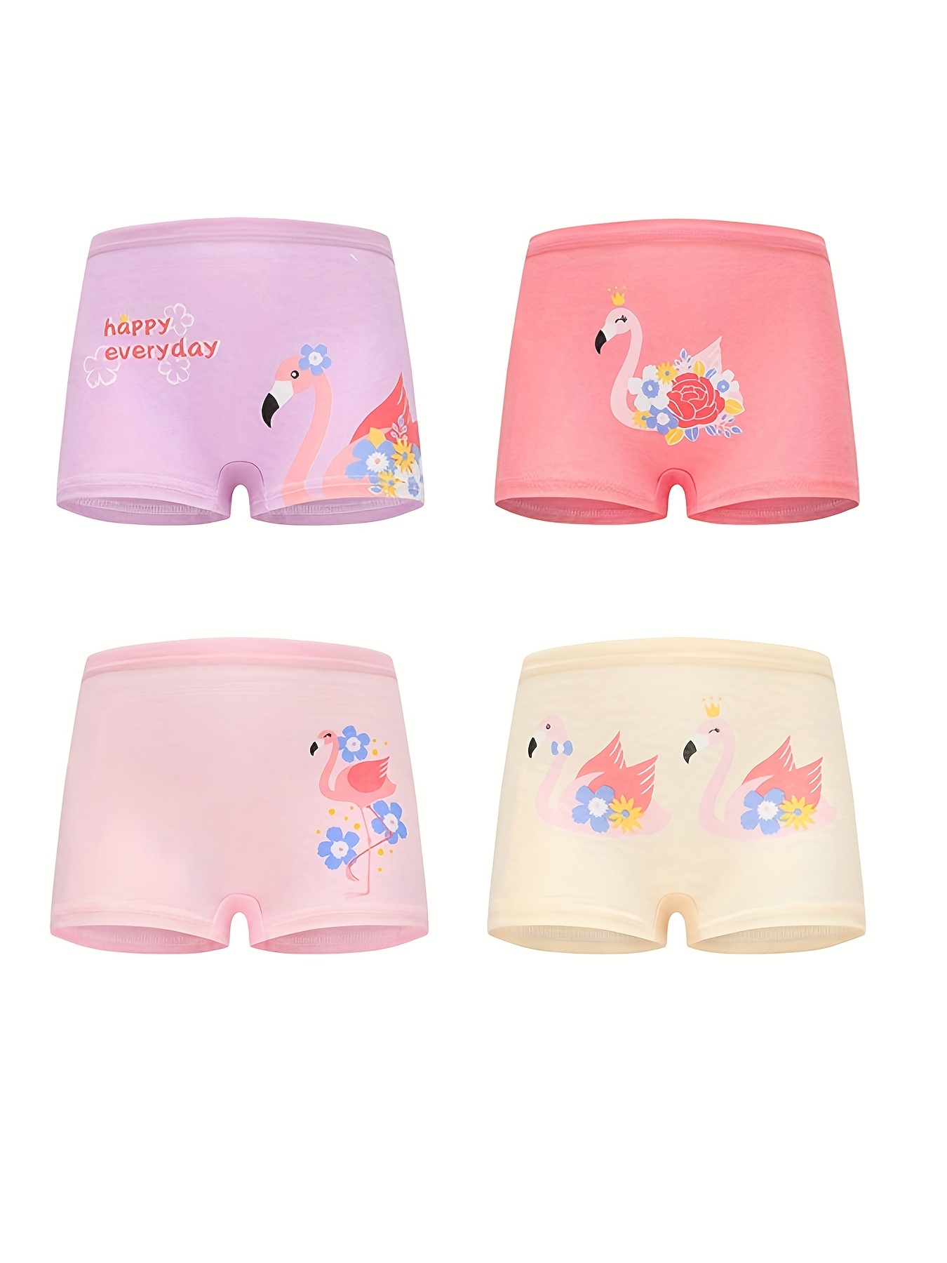 Girl's Cotton Boxer Briefs Cartoon Pattern Shorts Breathable - Temu