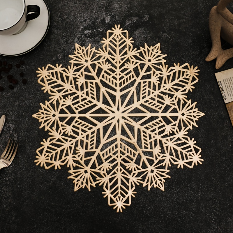 Snowflake Placemat Heat resistant Non slip Washable And - Temu