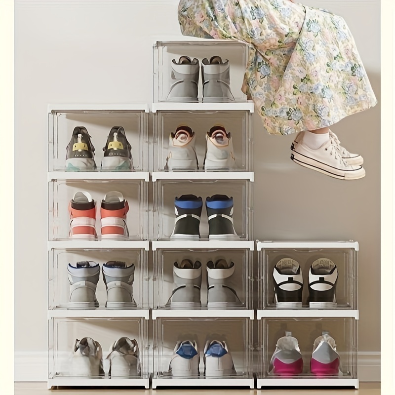 Foldable Shoe Box Simple Modern Shoe Storage Container - Temu