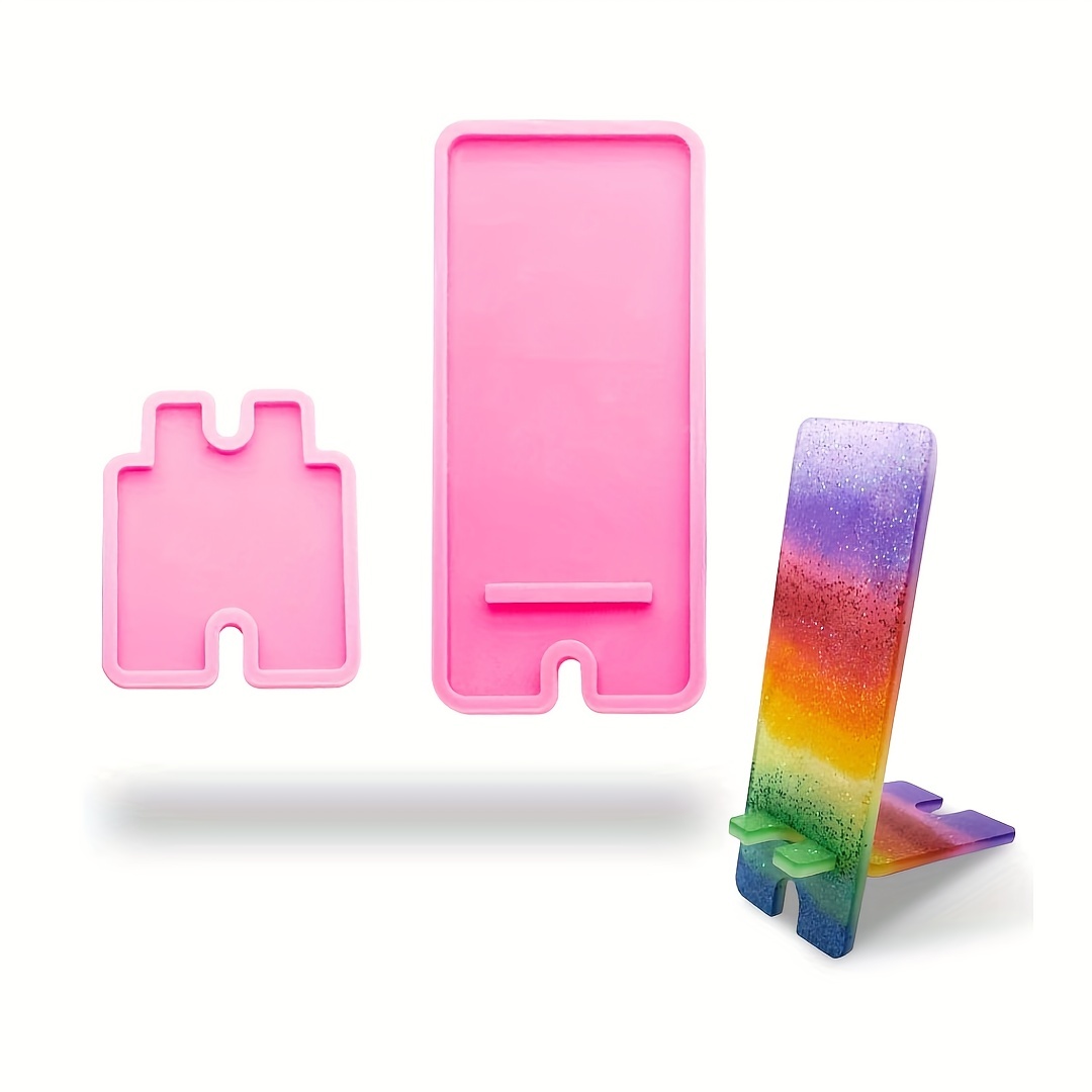 Irregular Mobile Phone Holder Epoxy Resin Mold For DIY Cell Phone Stand  Silicone Mould Phone Grip Bracket Desktop Support Tools