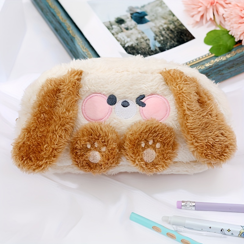 1pc Multi functional and versatile soft pencil case, cute flower storage  bag, large capacity stationery box