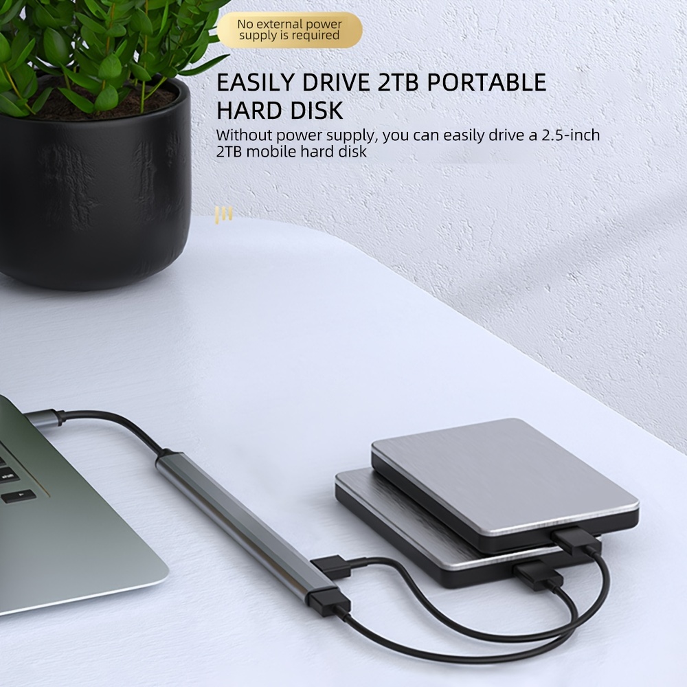 USB-A & USB-C Hubs, External USB Powered Hubs for Laptops
