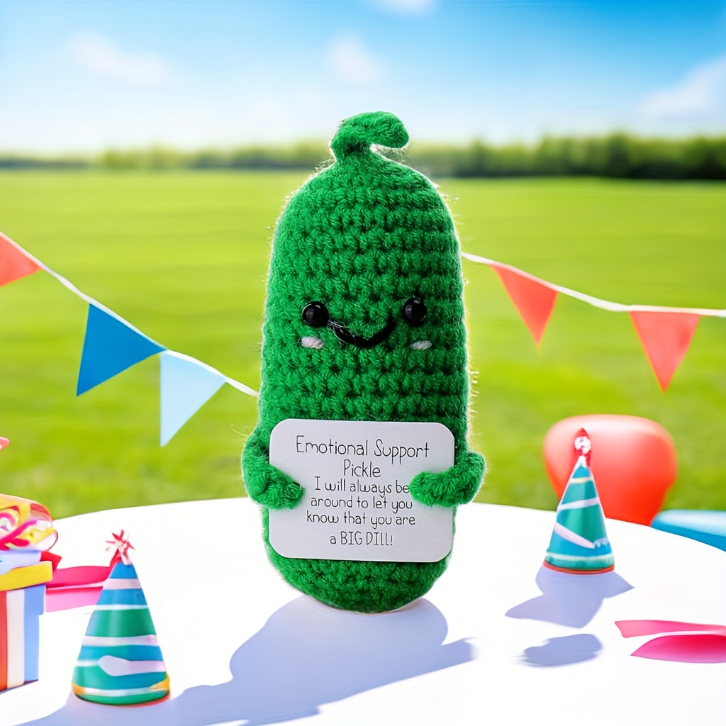 1set Handmade Emotional Support Pickled Cucumber Gift, Handmade