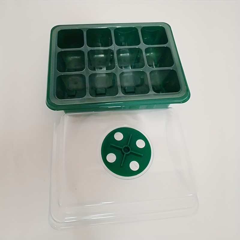 12 Cell Plastic Nursery Trays w/ Drain Holes - Nest In a 10x20