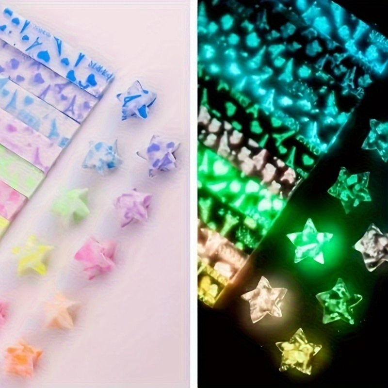Star Origami Color Printed Star Strip Heart Four-leaf Clover Star