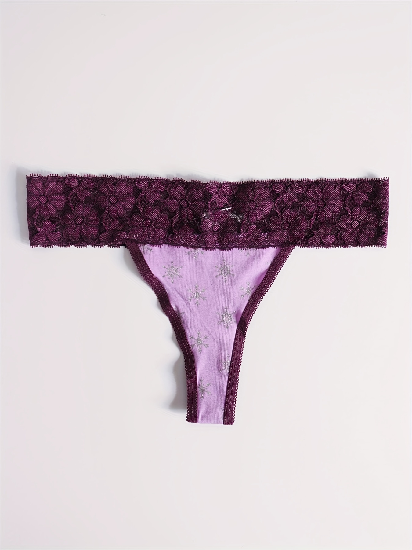 Lace Stitching Thongs Comfy Hollow Stretchy Intimates - Temu Canada