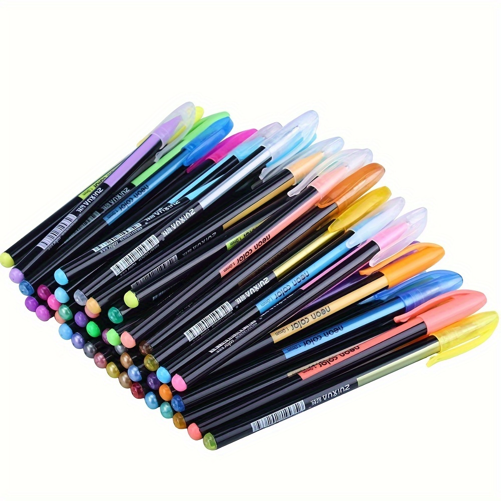 Generic 48pcs Ensemble De Stylo Gel Pailleté Coloré, Pour Dessin, Pour  Croquis, Marqueur Néon, Avec Recharge, Pour Bureau, école, Papeterie - Prix  pas cher