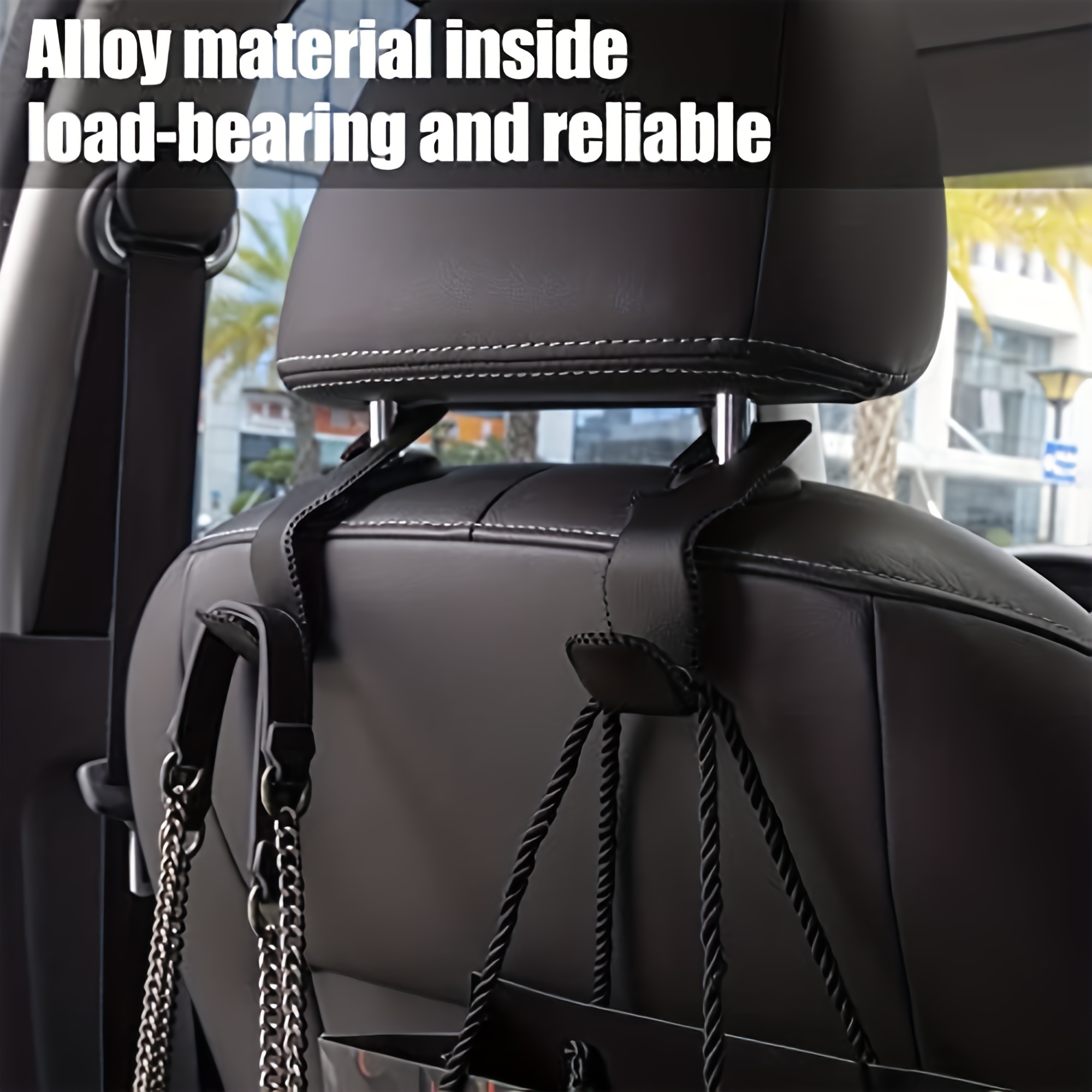 Kopfstütze Doppelhaken Auto Rücksitz Aufhänger Aufbewahrungstaschen Haken
