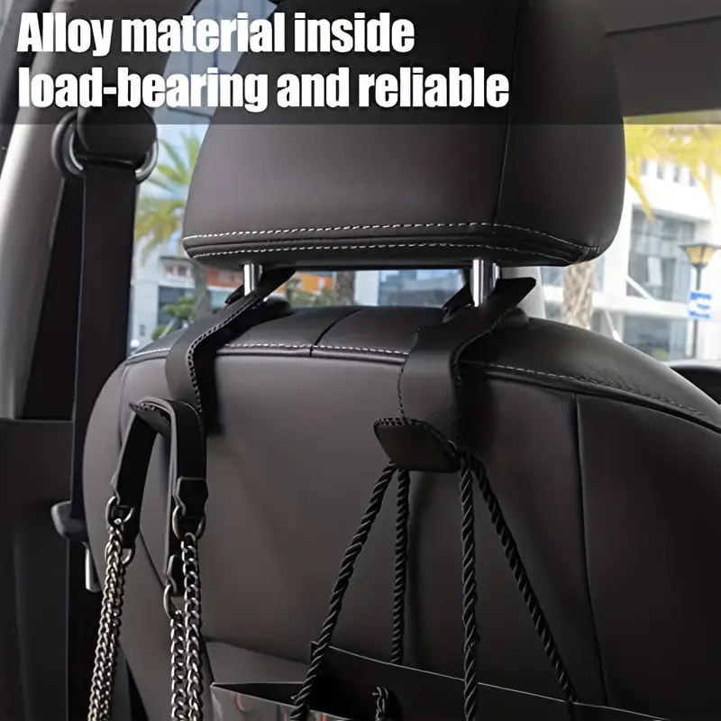 Auto-Kopfstützen-Haken, Leder-Fahrzeug-Rücksitz-Aufhänger