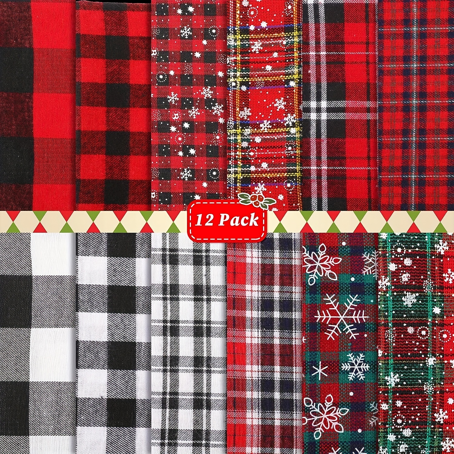 Fat Quarter Fabric Bundles 100% Cotton Christmas Quilting - Temu