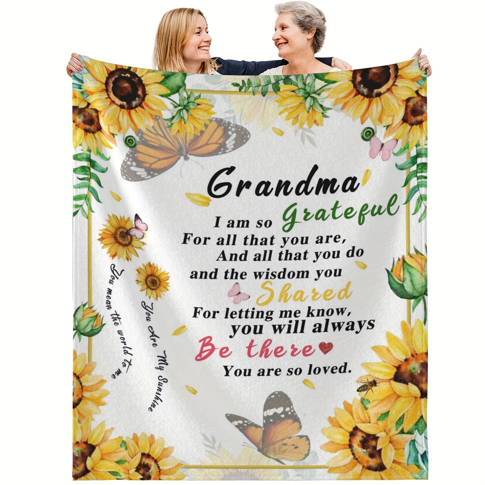 Birthday Gifts For Women Throw Blanket Daughter/grandma/mom - Temu