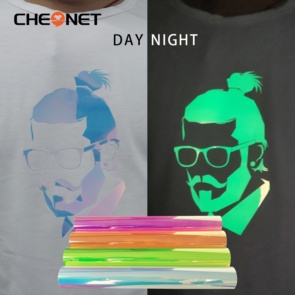 Luminous Glow In Dark Heat Transfer Vinyl Htv Diy Film For - Temu