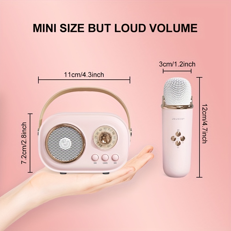 Portable Karaoke Machine With 1 Wireless Microphone For - Temu