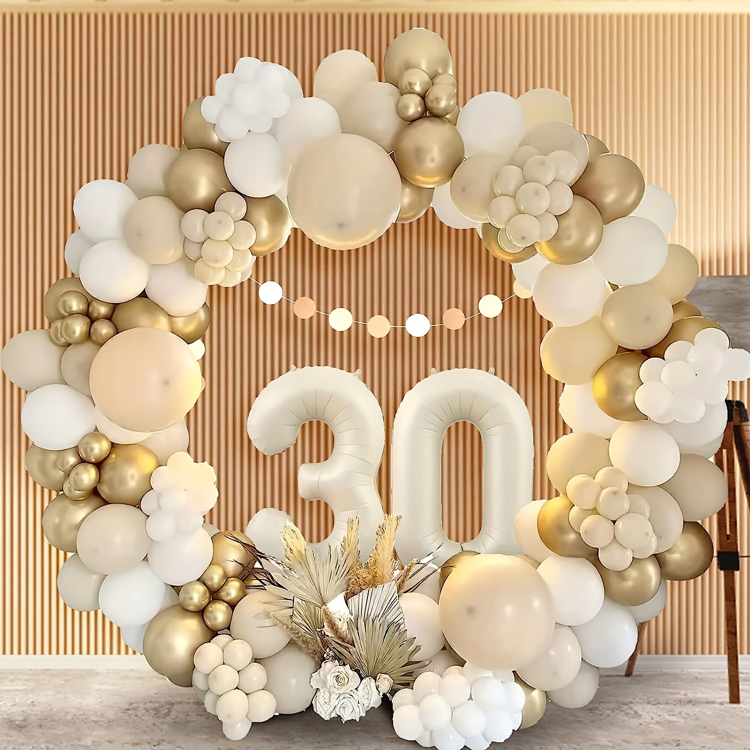 30th Birthday Decoration For Woman Man boho Sand White - Temu