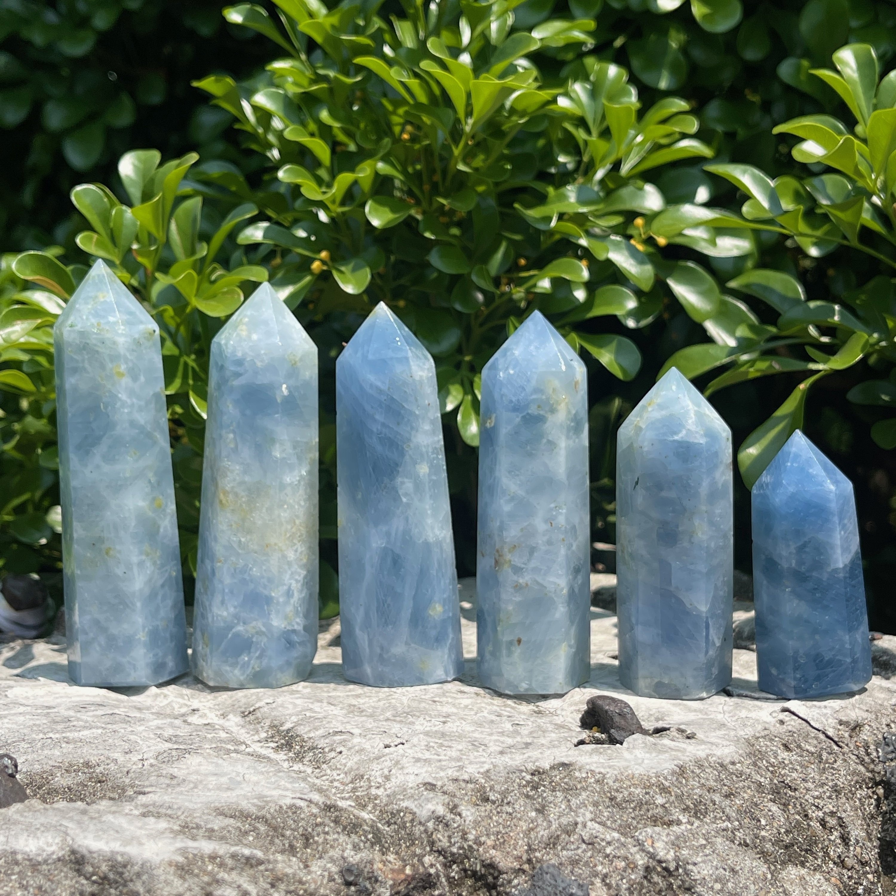 Celestite Crystal Towers - Cosmic Serenity Shop