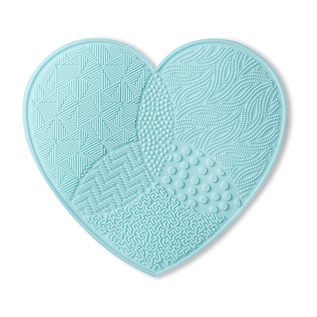 Heart Shaped Folding Silicone Bowl With Brush Holder For - Temu