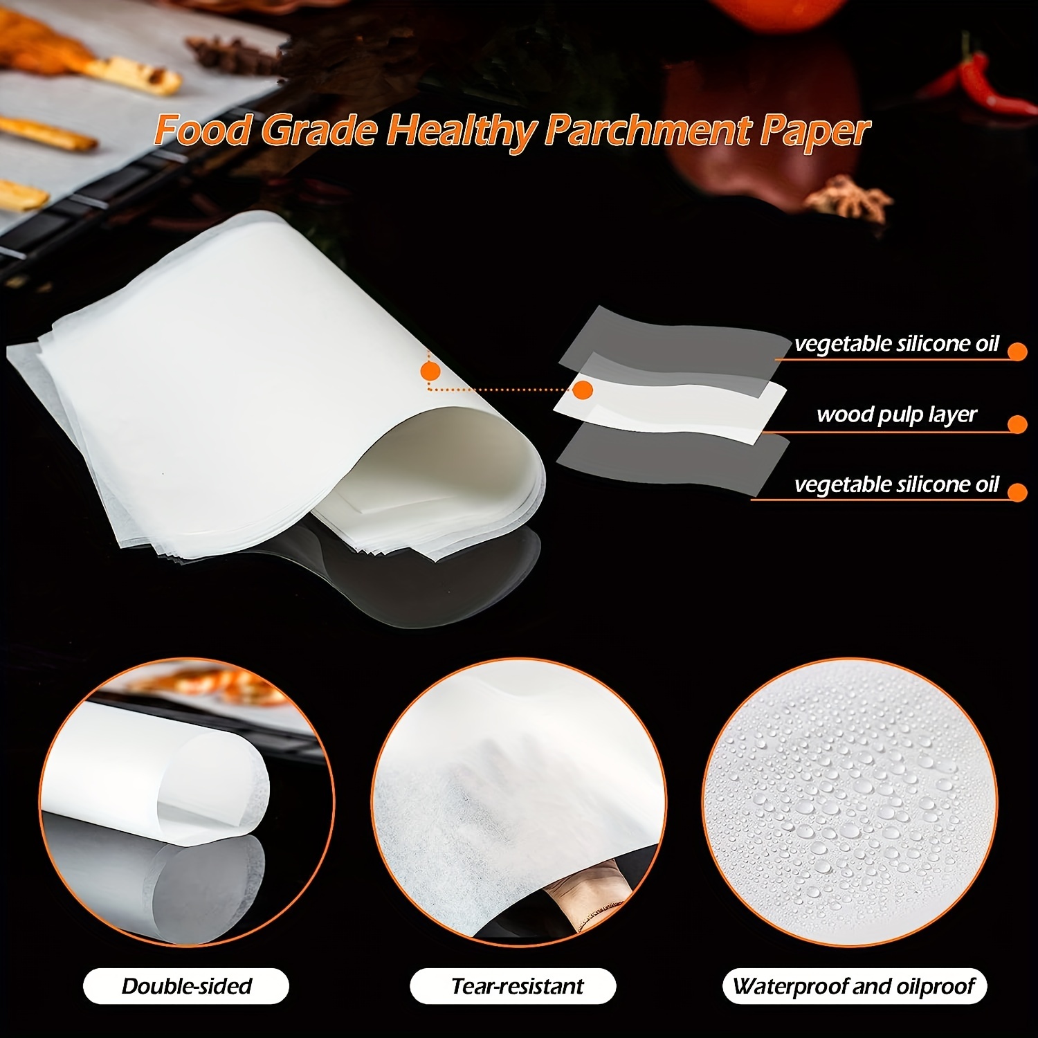 White Parchment Paper Sheets Precut Parchment Baking Paper - Temu