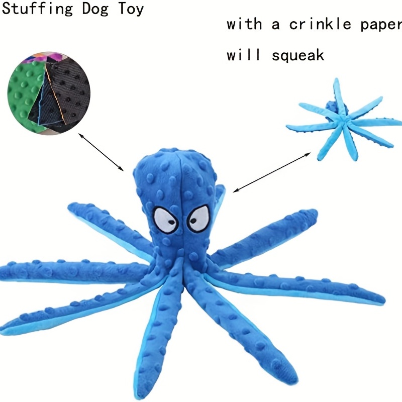 Pet Plush Toy Octopus Dog Toys Plush Dog Toy For Puppy - Temu