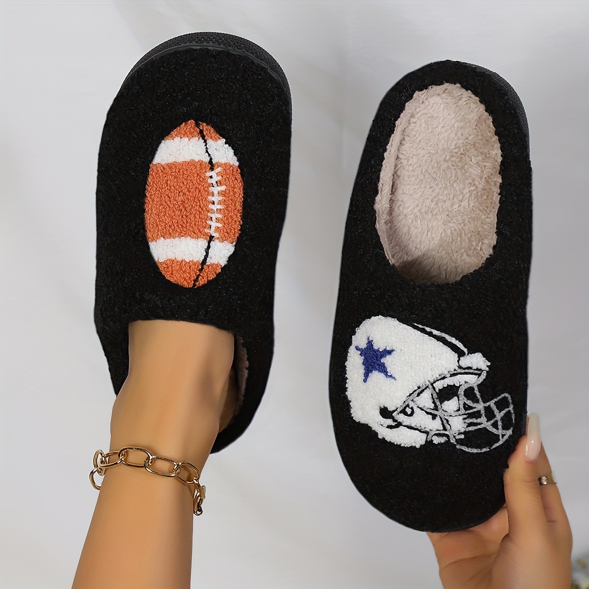 Mens best sale football slippers