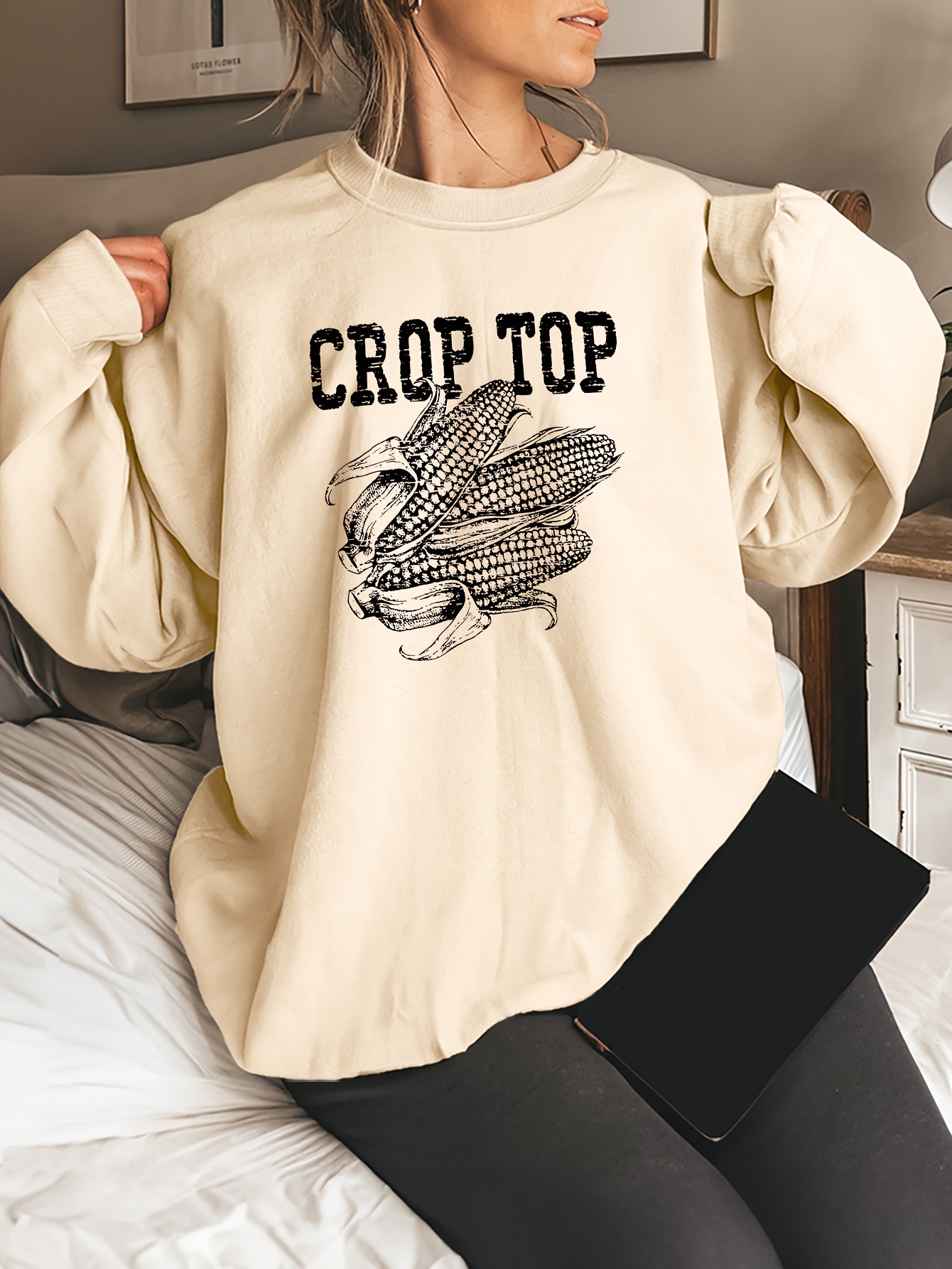 Crop Pop Print Crew Neck T shirt Casual Short Sleeve Top - Temu Canada