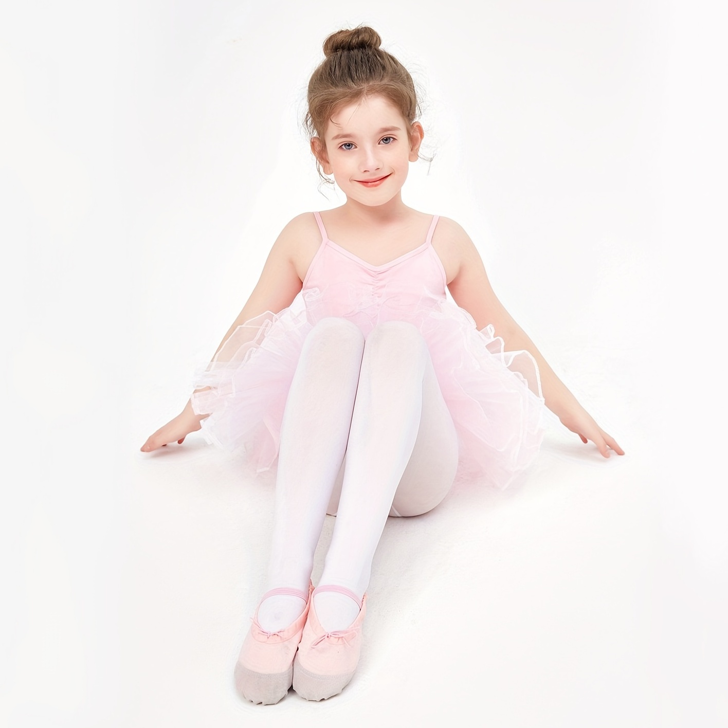 Pantimedias antideslizantes para niña, medias de baile de Ballet