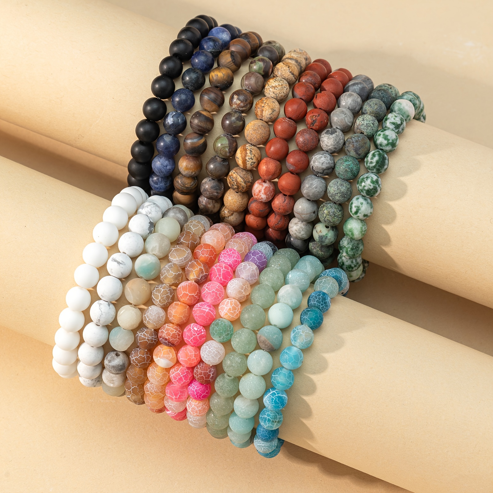 DIY Crystal Elastic Beaded Bracelets . Make Your Own Stone
