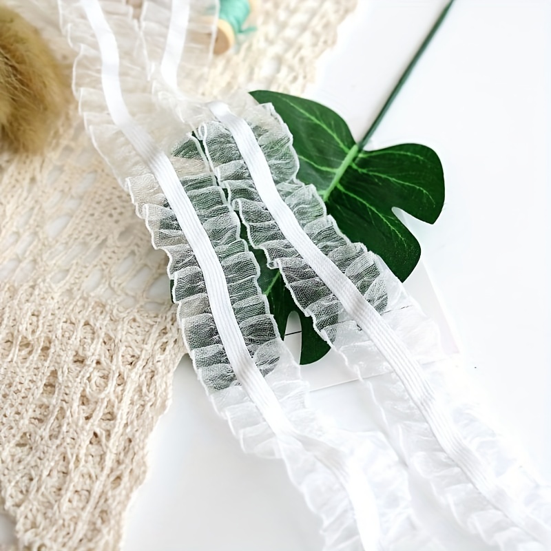 Organza Embroidered Lace Ribbon Lace Fabric For - Temu