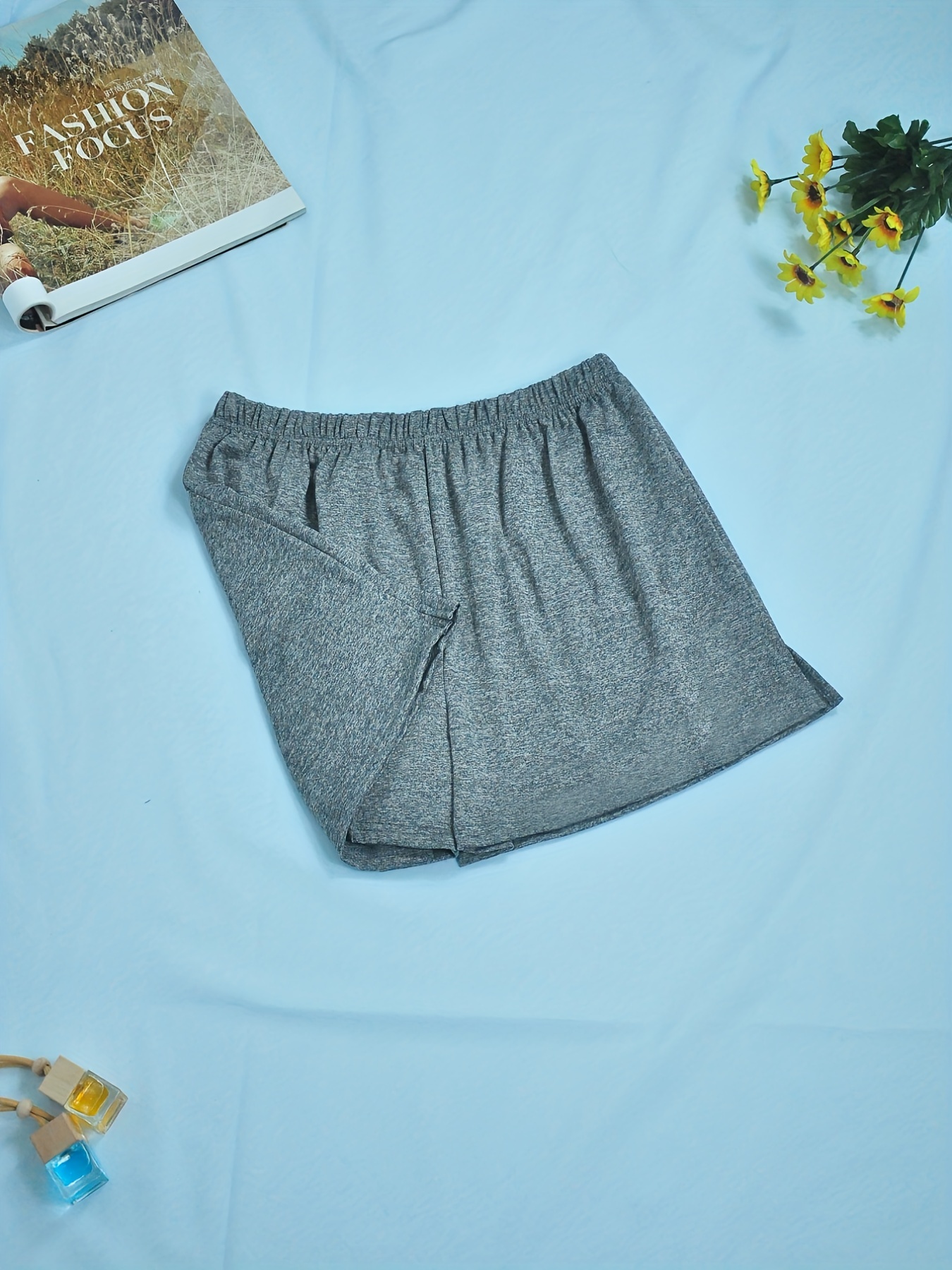 Elastic Waist Shorts Women - Temu Canada