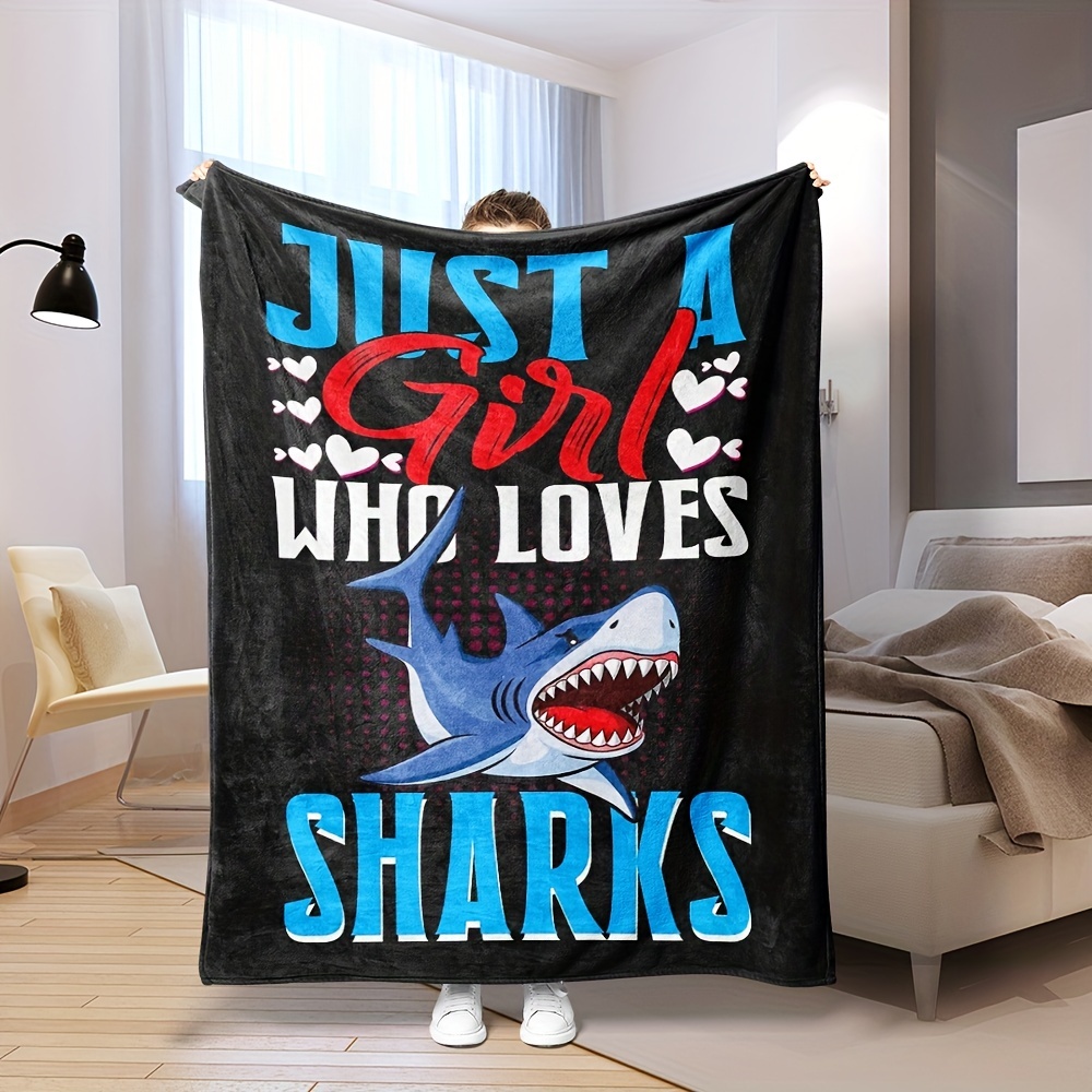 Shark Blanket Lightweight Flannel Blanket Throw Blanket Sofa - Temu