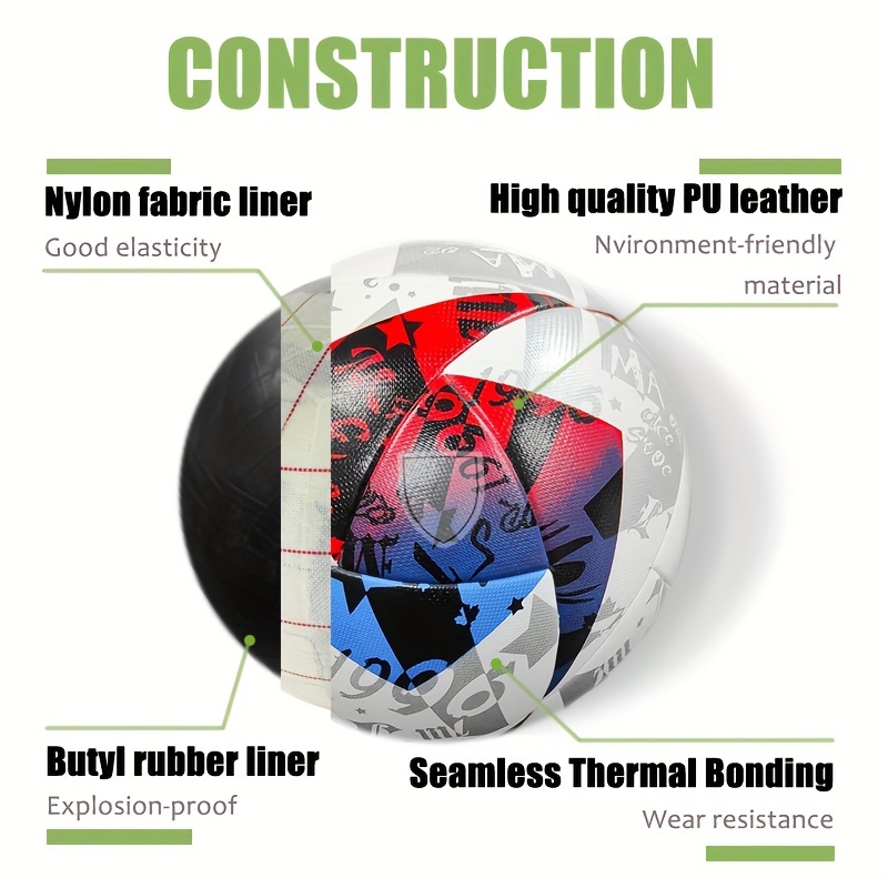 New Soccer Football High Quality PU Material Trainer Ball Premier League  Standard Size 5 Futball For