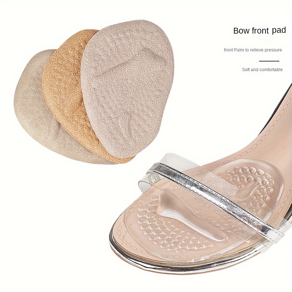 1Pair Silicone Forefoot Pads, Non-Slip Foot Pads For High Heels, Half Size Pads