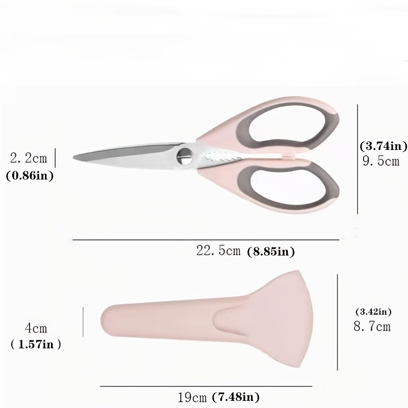 Tijeras de cocina multifuncionales de acero inoxidable afiladas