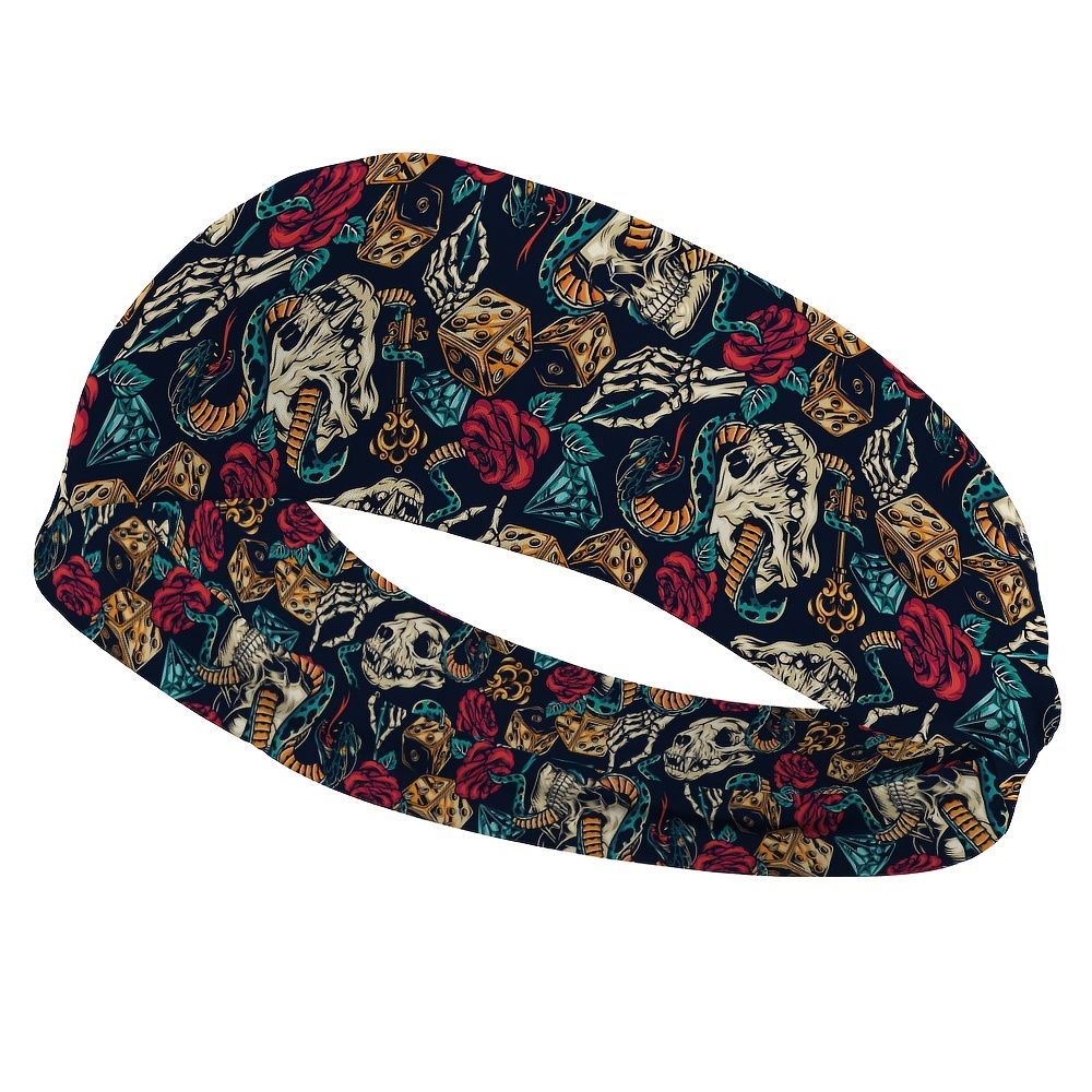 1pc stylish skull pattern headband breathable - Temu Slovakia display picture 3