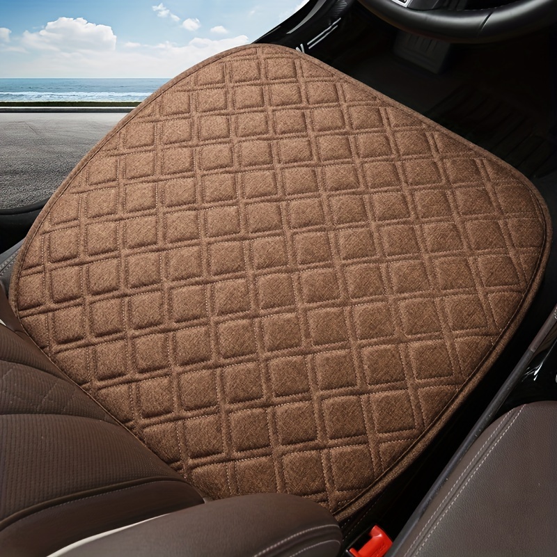 Car Seat Cushion Non slip Rubber Bottom With Storage Pouch - Temu