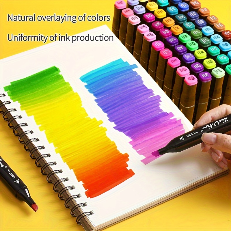 Xsg 80+1 Colors Alcohol Brush Markers, Dual Tip Artist Brush Tip Sketch Pens  Art Marker Set For Adult Coloring - Temu Bulgaria