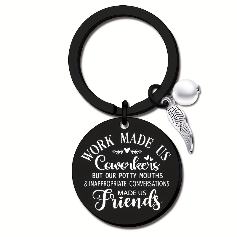 Ukodnus Emotional Support Coworker Keychain Employee Leaving Gift Colleague  Appreciation Gifts Retirement Present for Retired