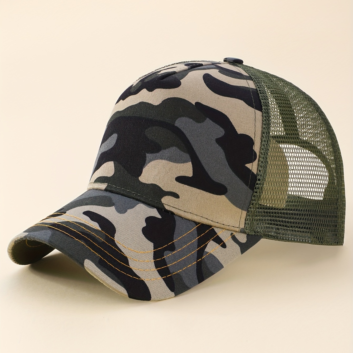 Camouflage Print Baseball Cap Adjustable Sun Hats