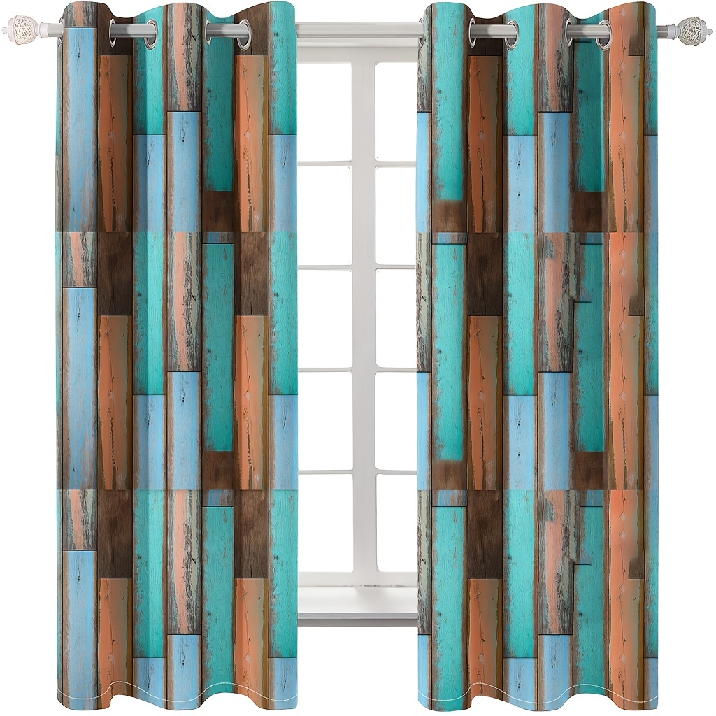 2pcs Colorful Wooden Panel Curtains with Low Price